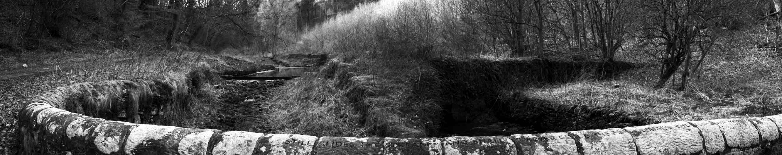 Panoramic view of the Bradford Bridge site photographed by Rose Butler as part of the InscribeNOW residency