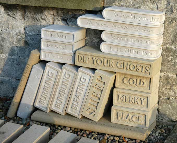 Stones at the Bradford Dale sheep dip