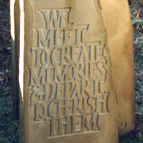 Inscription on the Longdale stone