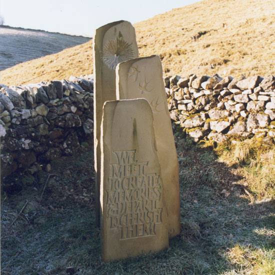A set of three stones in Longdale