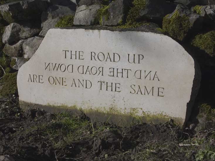 One of the pair of marker stones at site 10