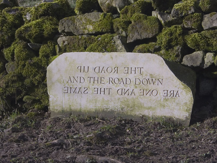 One of the pair of stones at site 10