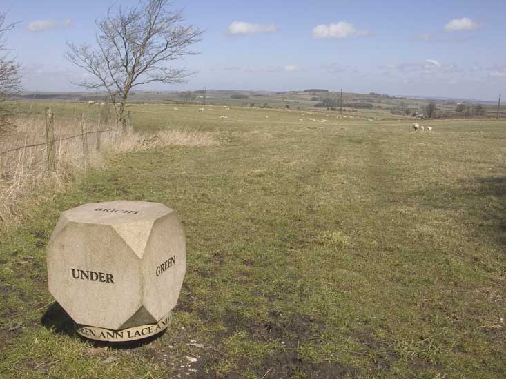 The Bugle Stone with the view over to the Eastern Edges and Dark Peak