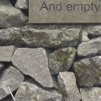 Stone built into the wall at site 16